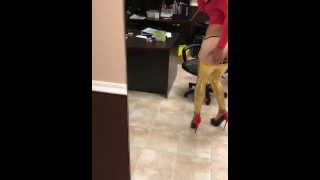 Chrissy Cocoabutter Stripper Tease Dancing with Cock Out Shemale Tranny