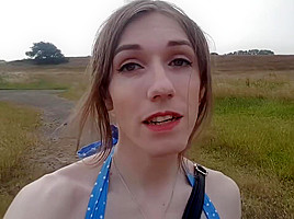 Outdoor Butthole In My Summer Costume; Public No Panties Finger Hammer