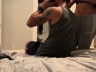 Ebony shemale fucking guys ass after getting a blowjob