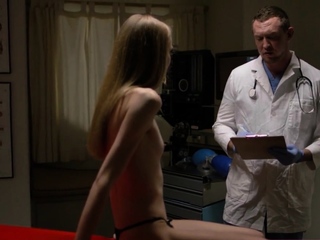 Horny doctor barebacks the small tits tranny Crystal Thayer