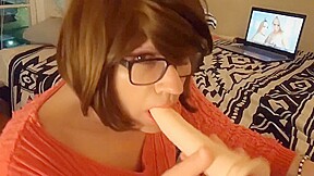 Slutty sissy girl public exhibitionist dildo deepthroat, assfuck, PART TWO