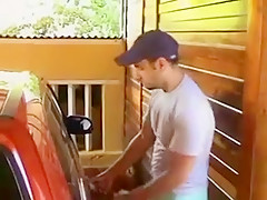 Hottest Amateur Shemale movie with Fucks Guy, Outdoor scenes