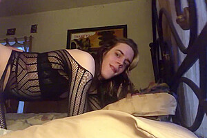 Trans Girl Takes Old Cock