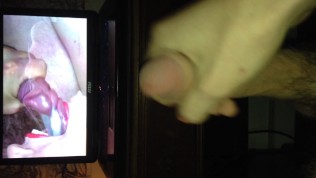 Beating my Big Sissy Cock to Porn