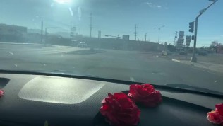 Nympho Transgirl Can’t Stop Playing With Herself in the Car/ HUGE CUMSHOT