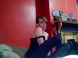 Sissy trap tranny anal masturbating