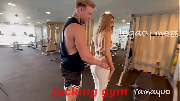 LEGACY MESS: Fucking Exercises  with Blonde Whore  Shemale Sara  , big cock  deep anal. P1