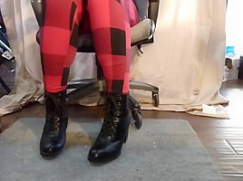 Watch This Sissy Teasing Her Dildo With Her Feet Till She Cant Take It And Has To Sit On It!