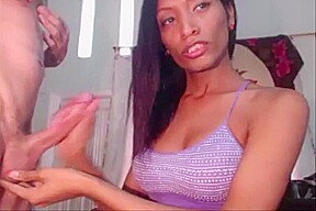 Fat White Dick In Her Mouth And Anus