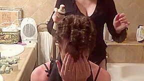 Hair Salon Sissy Crossdresser Fucked