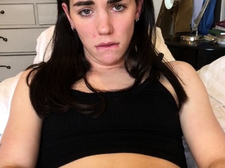 Amateur big cock and big tits tranny solo