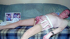 wank with condom and cum