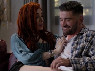 Redhead shemale loves ass rimming in doggystyle position