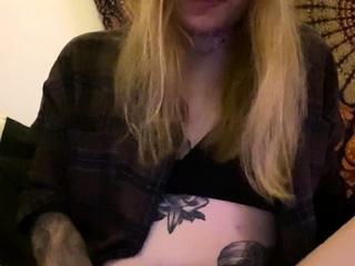 Amateur solo with a hot busty tranny