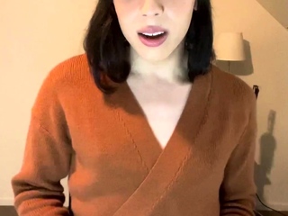 Big Tits Tranny Jerking her Big Hard Cock