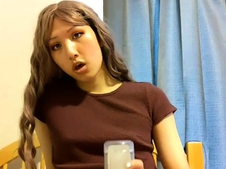Busty tranny solo masturbating