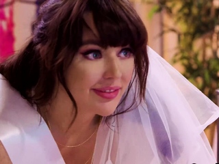 Horny bride Whitney Wright fucked hard by shemale cock